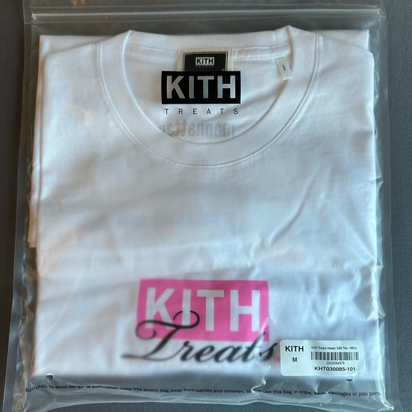 Kith Treats Hawaii Cafe Tee White/Pink Size M BNIB - Picture 2 of 2